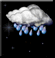 Light rain, Partly cloudy