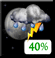 Tonight: A chance of showers and thunderstorms before 8pm, then a chance of showers and thunderstorms between 8pm and 9pm, then a slight chance of showers and thunderstorms between 9pm and 3am. Partly cloudy, with a low around 73. Southwest wind 7 to 13 mph. Chance of precipitation is 40%. New rainfall amounts between a tenth and quarter of an inch possible. Tonight: Chance Showers And Thunderstorms