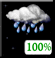 Tonight: Rain before 1am, then rain and a slight chance of thunderstorms. Cloudy, with a low around 47. Northeast wind 2 to 6 mph. Chance of precipitation is 100%. New rainfall amounts between 1 and 2 inches possible. Tonight: Rain
