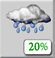 This Afternoon: Slight Chance Light Rain