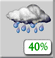Friday: A chance of rain. Partly sunny, with a high near 51. Chance of precipitation is 40%. Friday: Chance Light Rain